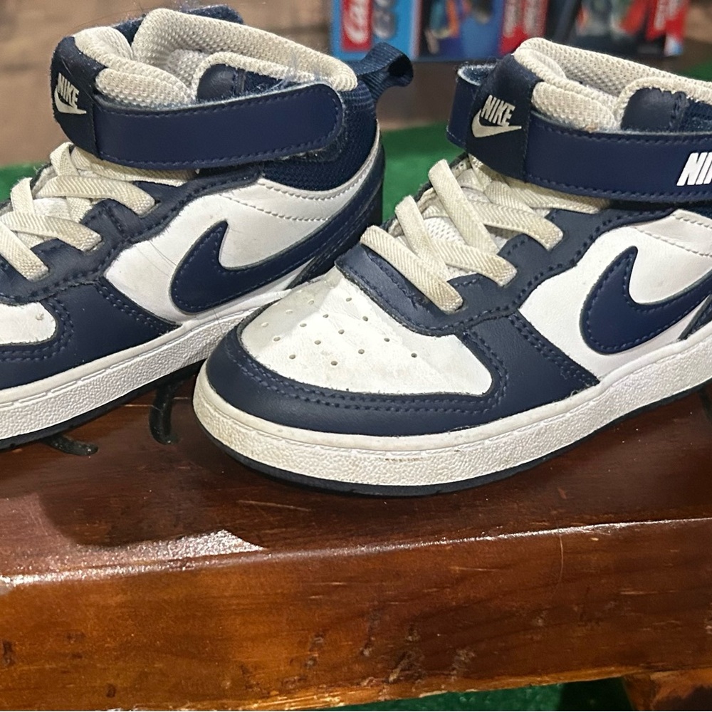 Nike Kids' Navy and White Sneakers